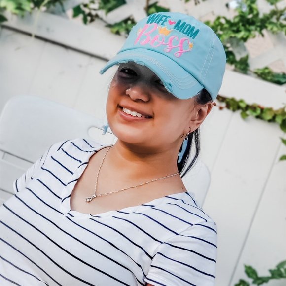 Wife, Mom, Boss Snap On Baseball Hat - Picture 3 of 4